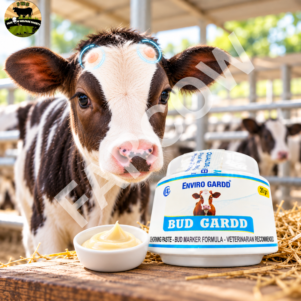 FarCoW Dehorning Paste for Calves | Cattle Horn Bud Disbudding Paste for Dairy & Livestock Farming